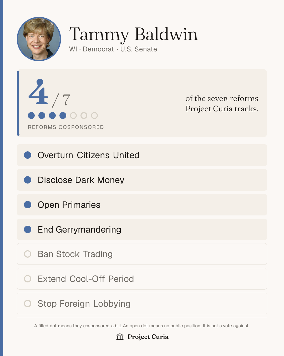Baldwin on all seven reforms