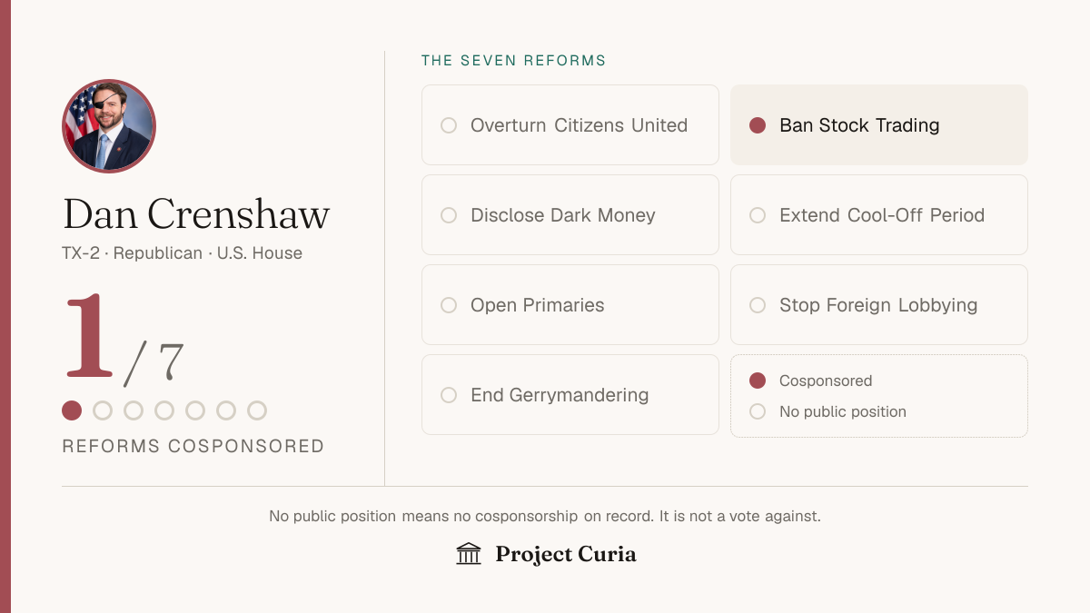 Crenshaw on all seven reforms