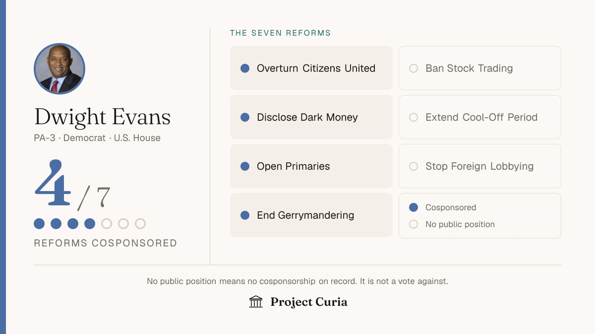 Evans on all seven reforms