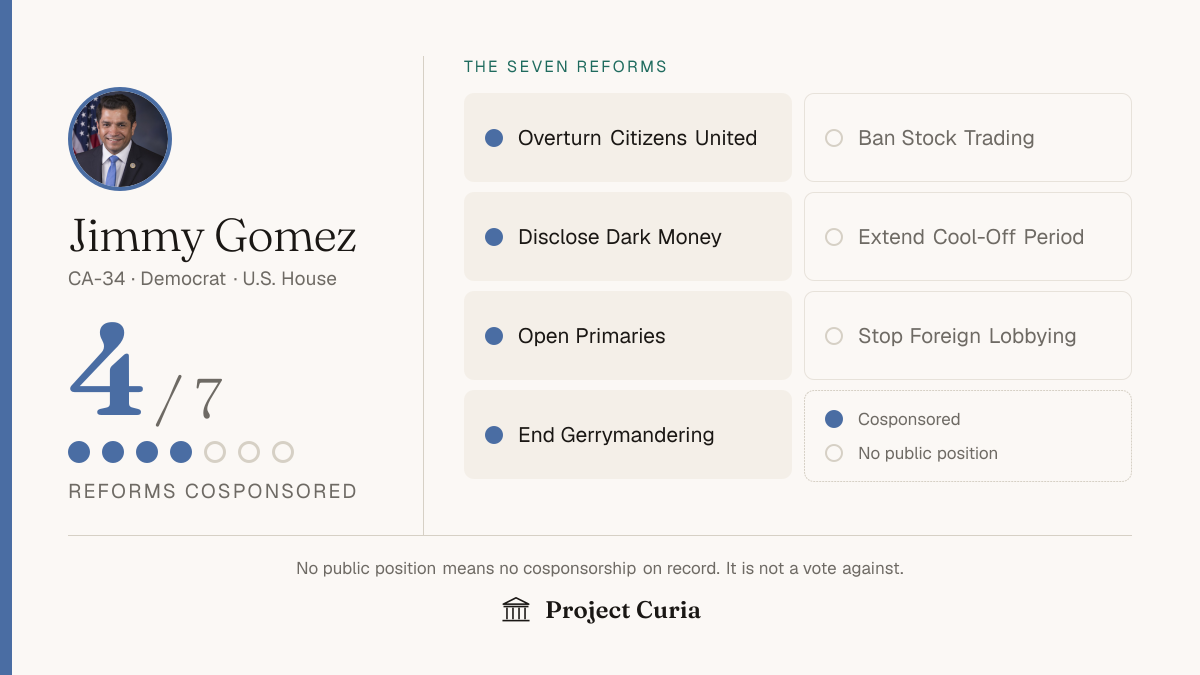 Gomez on all seven reforms