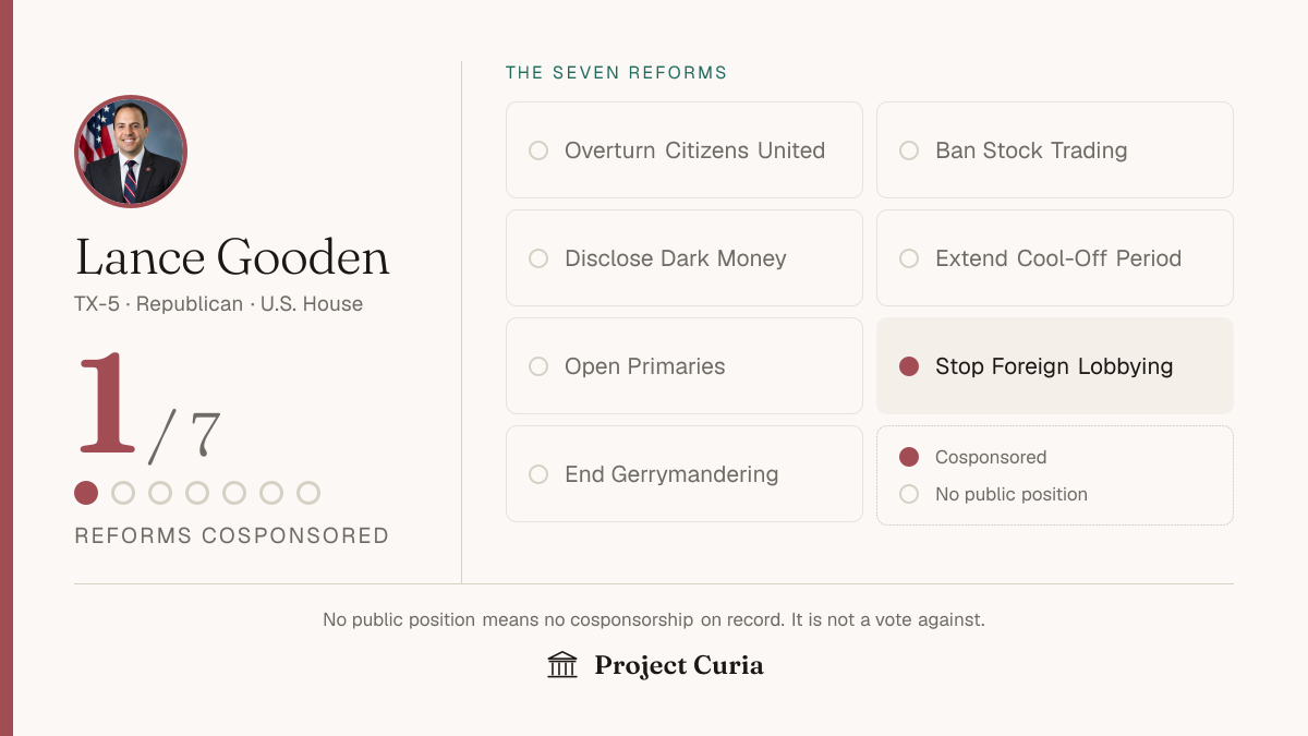Gooden on all seven reforms