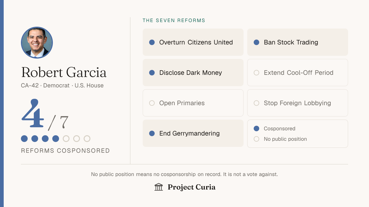 Garcia on all seven reforms