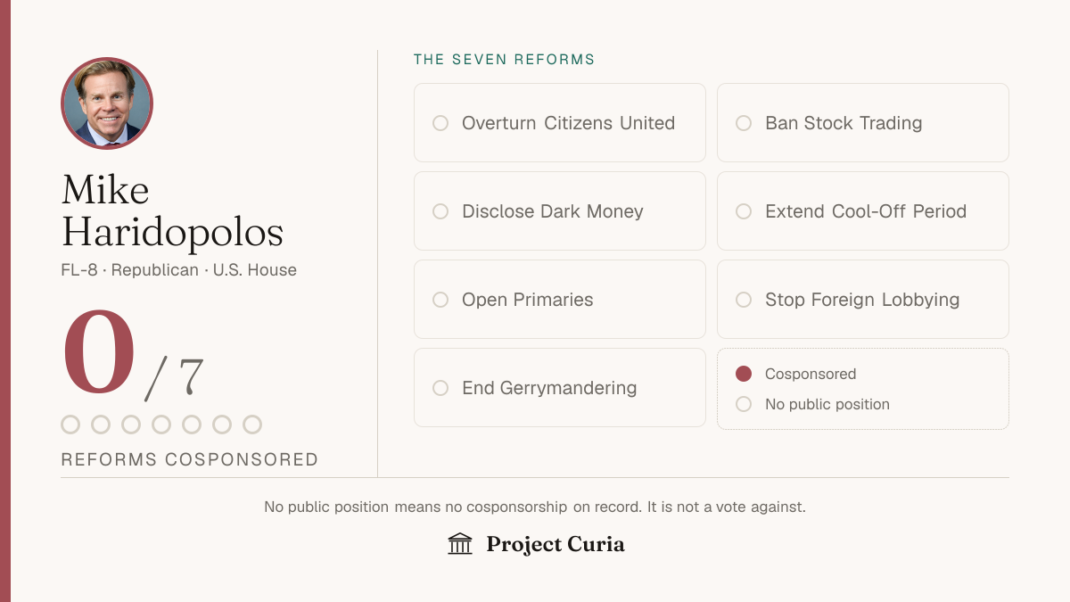 Haridopolos on all seven reforms