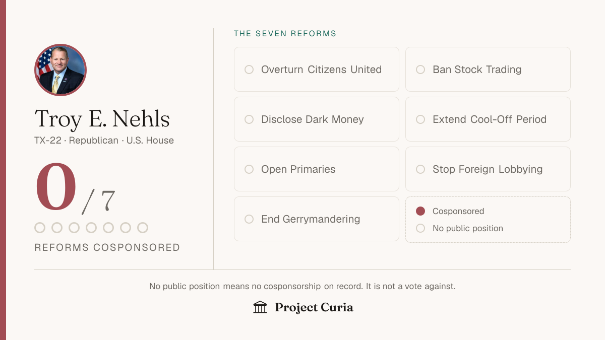 Nehls on all seven reforms