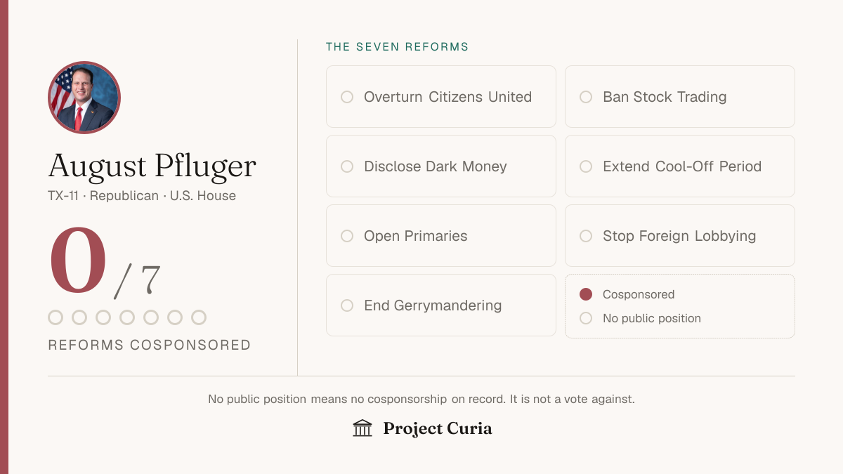 Pfluger on all seven reforms