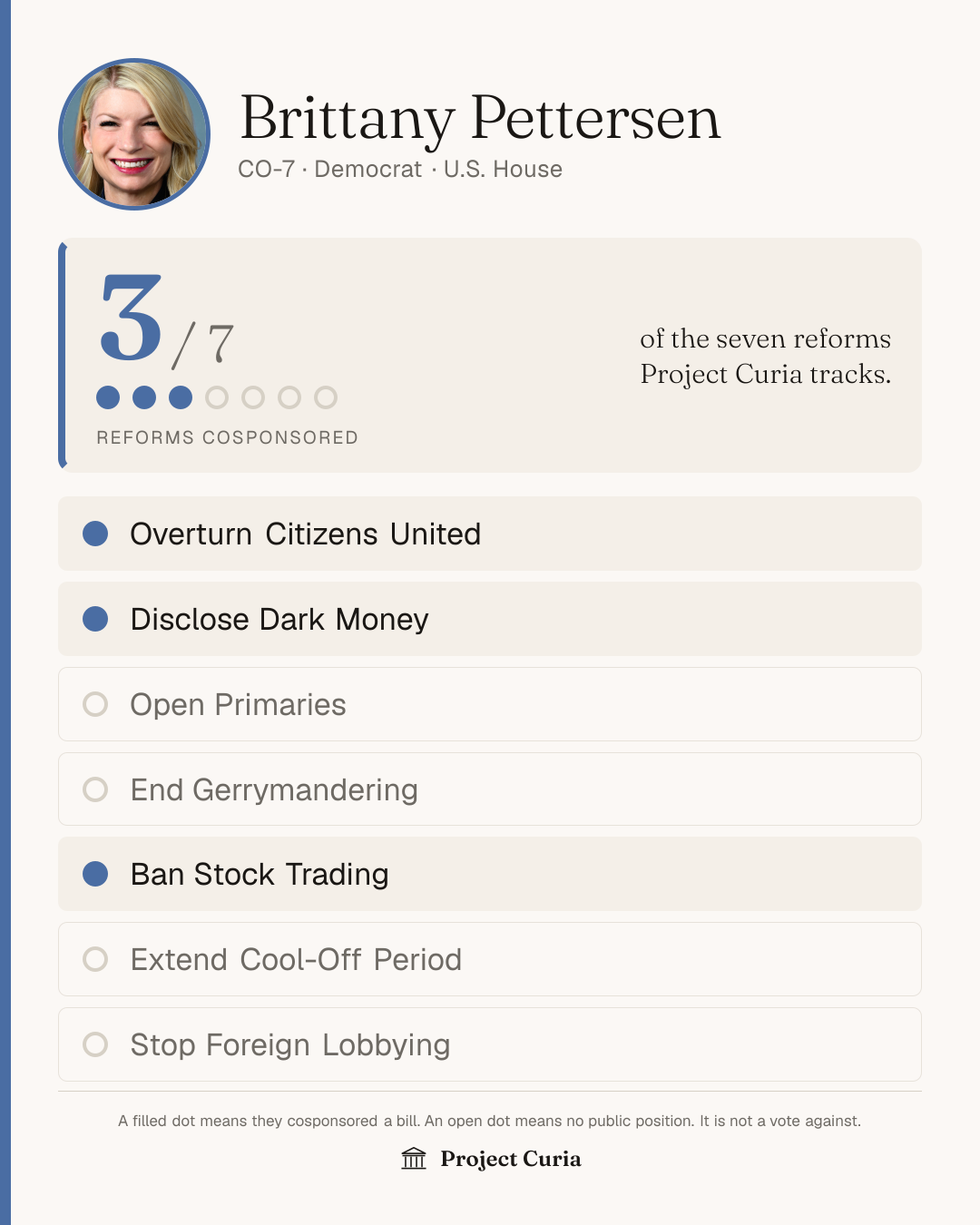 Pettersen on all seven reforms