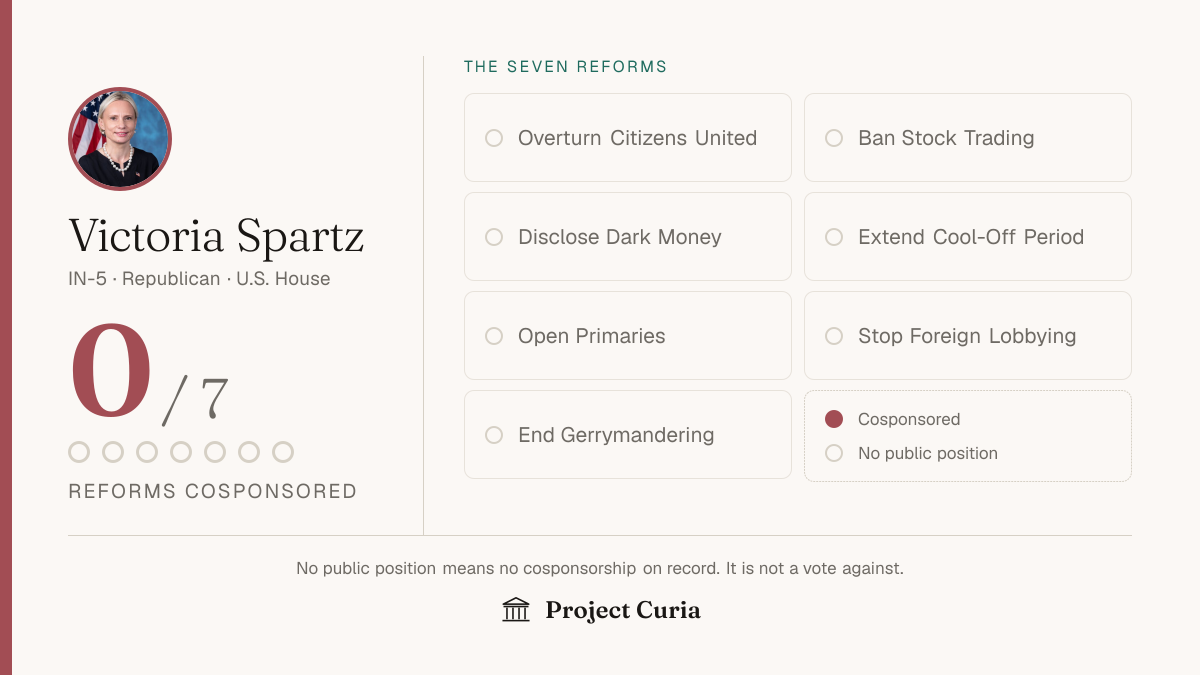 Spartz on all seven reforms
