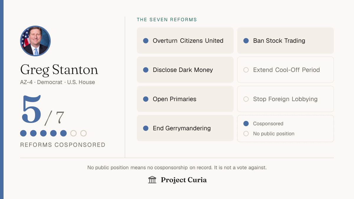 Stanton on all seven reforms