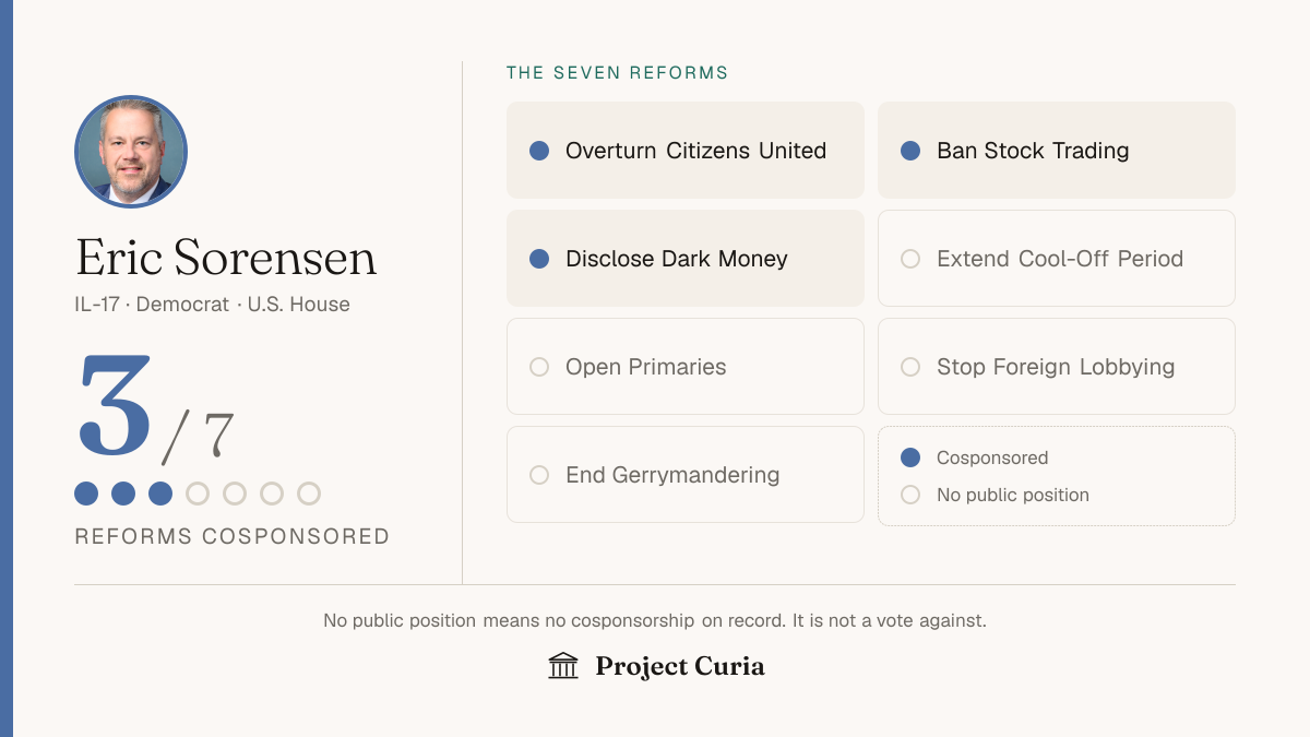 Sorensen on all seven reforms