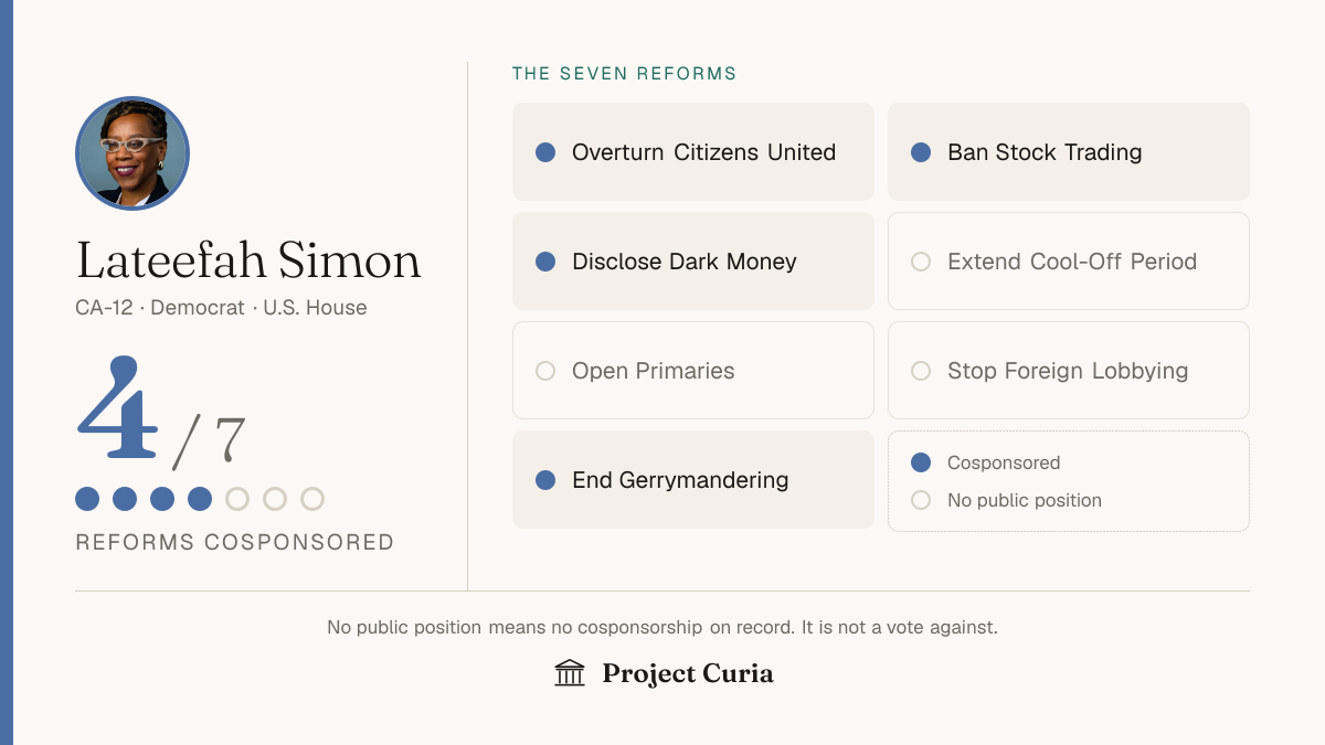 Simon on all seven reforms